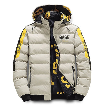 Men Autumn Outwear New Winter Brand New Casual Warm Men Thick Waterproof Jacket Parkas Coat Windproof Hat Parkas Jacket Parkas