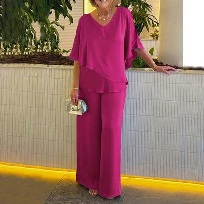Pants Suit Two Piece Set Soild Female Outfit Summer Women'S 2 Piece Casual Outfit Elegant Ladies Fashion Pant Suit костюм