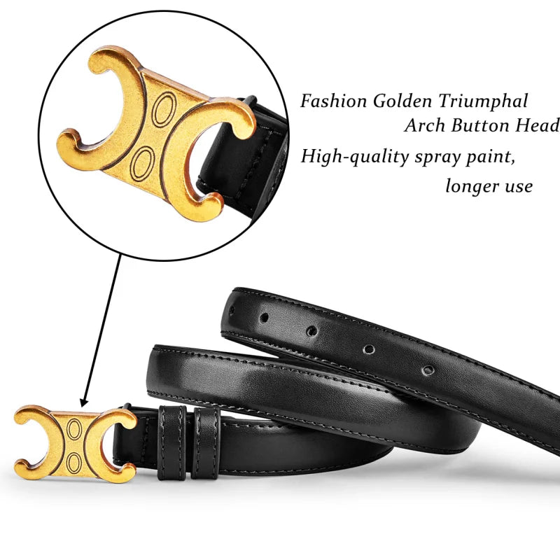 Summer women's belts Double C design fashion belts Match with dresses and jeans Fashionable and versatile