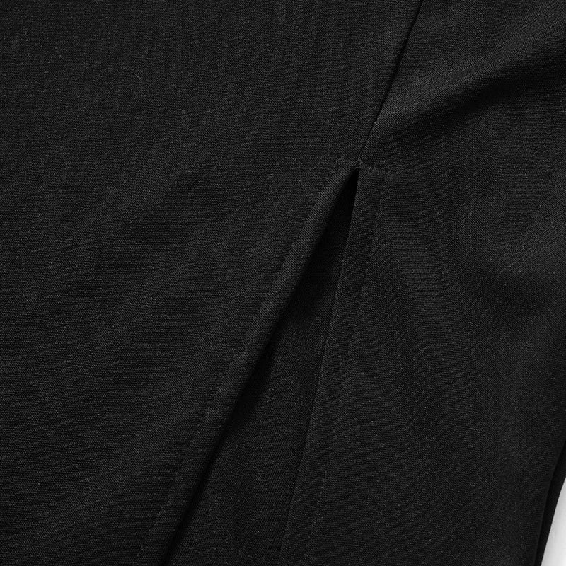 Cryptographic Fashion One Shoulder Split Maxi Dress for Women Elegant Club Outfits for Women Long Sleeve Vestido Dresses Gown