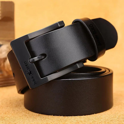 2025 Belt for Men Leather Original Genuine Belt Fashion Alloy Pin Buckle Adult Designer Luxury Brand Jeans Business Waist Straps