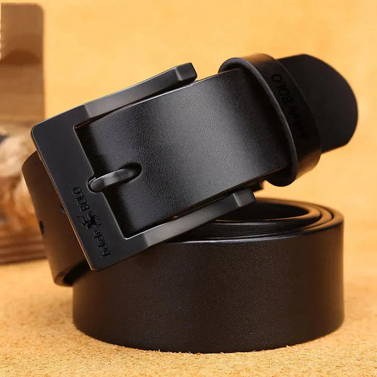2025 Belt for Men Leather Original Genuine Belt Fashion Alloy Pin Buckle Adult Designer Luxury Brand Jeans Business Waist Straps