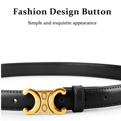 Summer women's belts Double C design fashion belts Match with dresses and jeans Fashionable and versatile