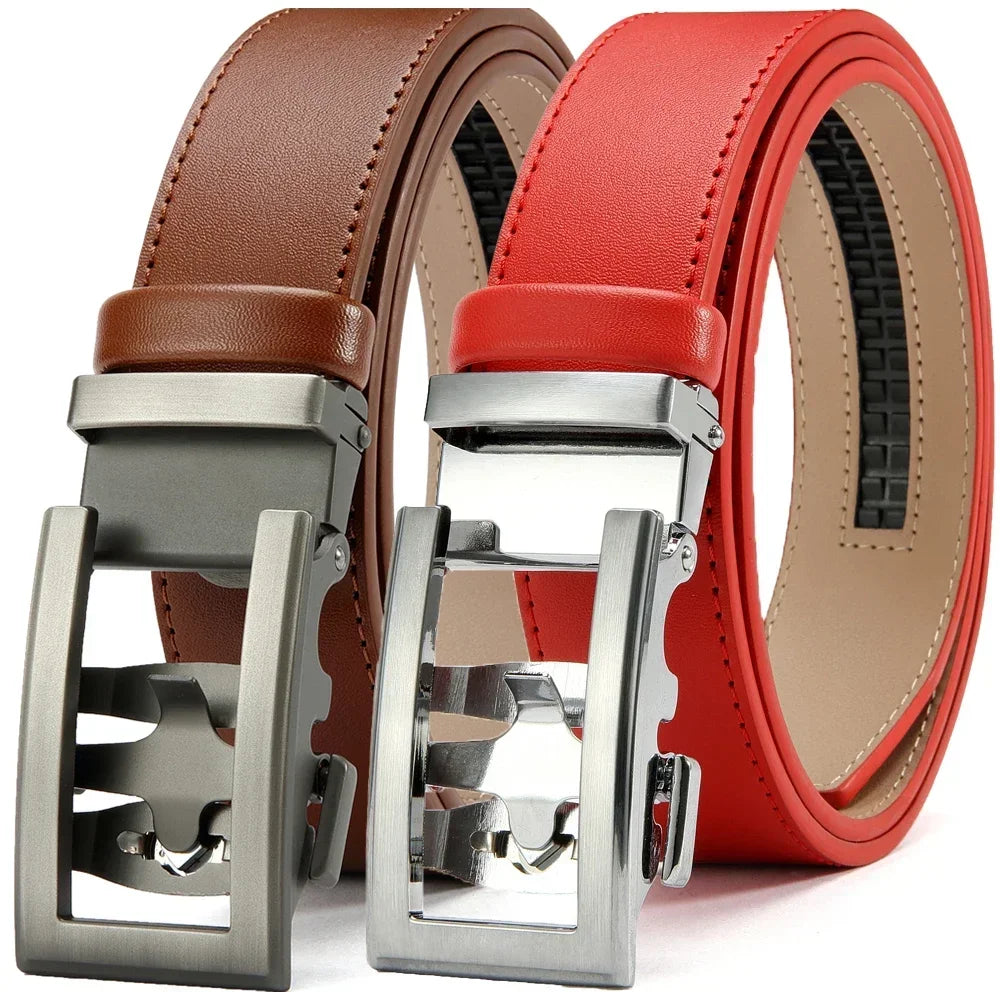 Mens Belt Automatic Metal Alloy Buckle Mens Belt Genuine Leather Luxury Belt for Men Belt Strap Male High Quality Designers