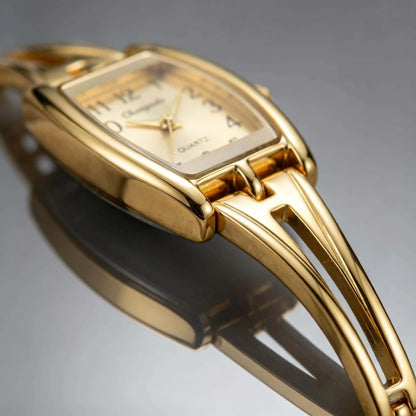Luxury Women's Watches Fashion Rectangle Alloy Watch Strap Bracelet Quartz Watch Vintage Exquisite Ladies Clock Gift Reloj Mujer