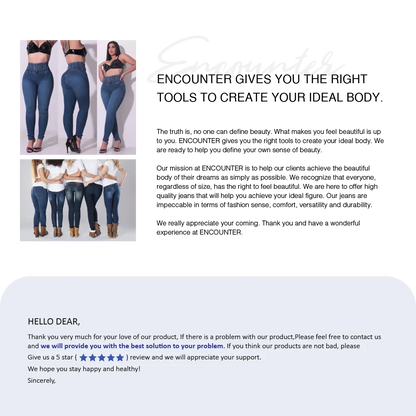 Fashion High Waist Sexy Skinny Stretch Jeans for Women Button Fly Straight Leg Pencil Pants Wrap Hips Trousers Y2K Streetwear