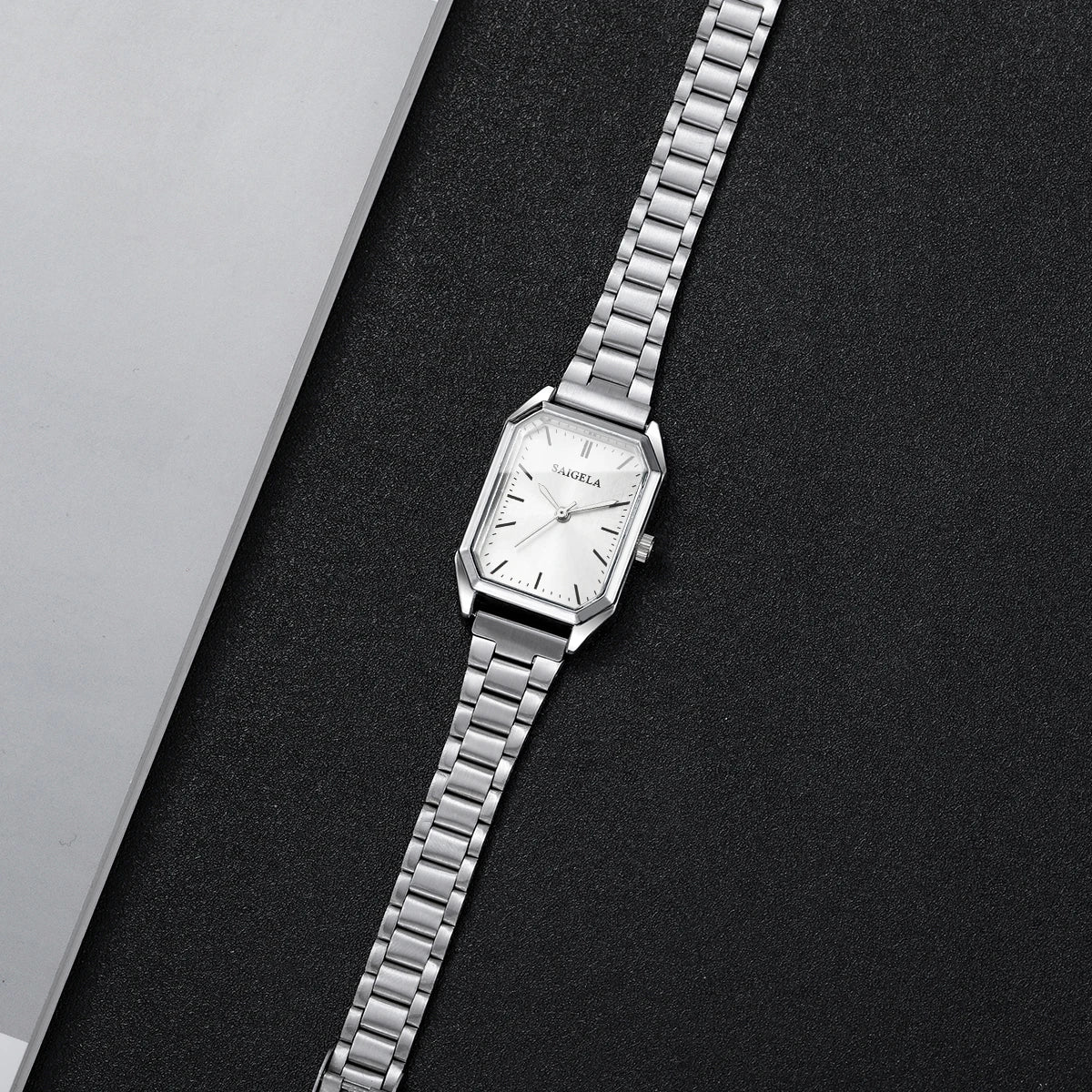 Fashion Women Quartz Watch Simple Rectangle Wristwatch for Girls Clock Gift Reloj Mujer（Without Box）