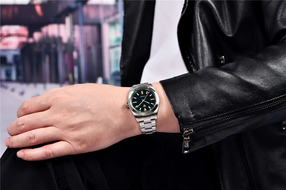 PAGANI DESIGN 2026 New Z-Blue Men's Mechanical Watches Luxury Sapphire Glass 8215 Automatic Watch For Men Stainless steel Clock