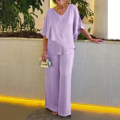 Pants Suit Two Piece Set Soild Female Outfit Summer Women'S 2 Piece Casual Outfit Elegant Ladies Fashion Pant Suit костюм