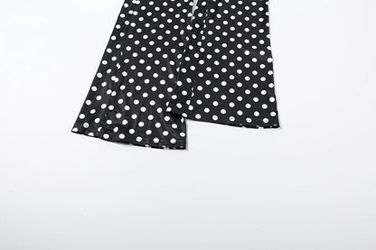 Weird Puss Polka Dot Letter Print 2 Piece Set Woman Tracksuit Trend Sexy Hooded Jacket+Pants Skinny Stretch Matching Streetwear