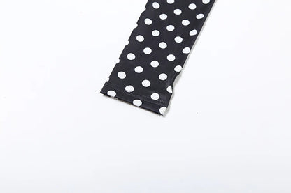 Weird Puss Polka Dot Letter Print 2 Piece Set Woman Tracksuit Trend Sexy Hooded Jacket+Pants Skinny Stretch Matching Streetwear