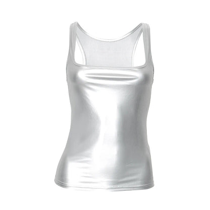 Solid Tank Top Women Edgy Clothes Y2k Accessories Sleeveless Ropa De Mujer Square Collar Camison Verano Korean Fashion Clothing
