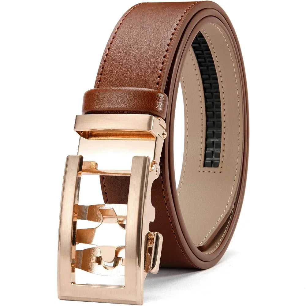 Mens Belt Automatic Metal Alloy Buckle Mens Belt Genuine Leather Luxury Belt for Men Belt Strap Male High Quality Designers